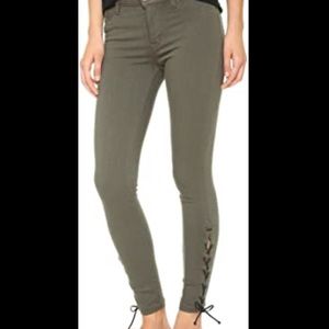 Hudson Nix Lace Hem Crop Jeans